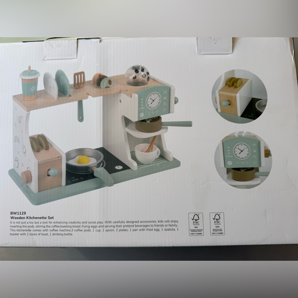 NWT Wooden Breakfast Set Montessori - Picture 6 of 12